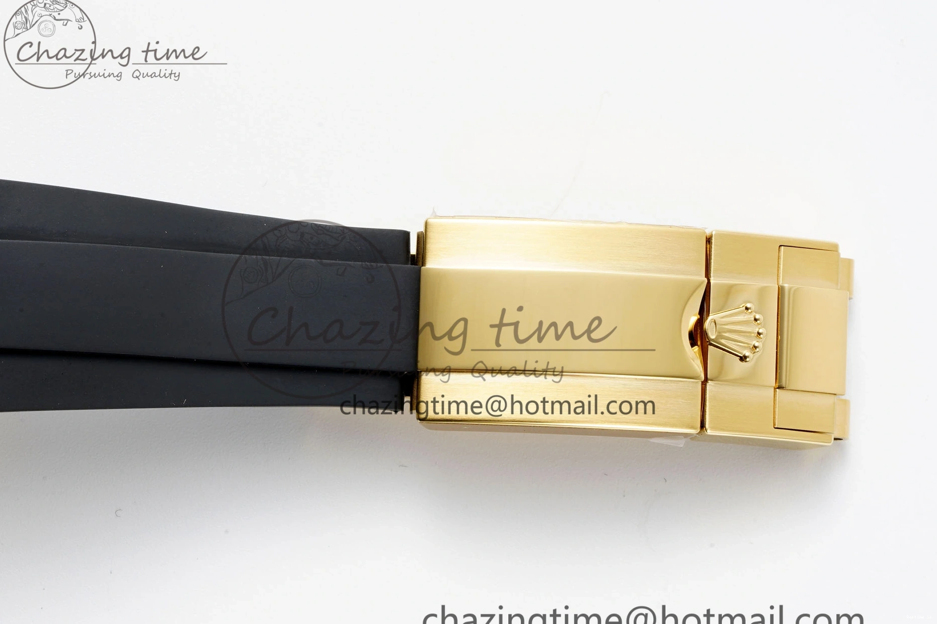 1222 OnTrend Daytona 116518 BTF 1:1 Best Edition YG Black Dial on Oysterflex Rubber Strap SA4130 V 2260